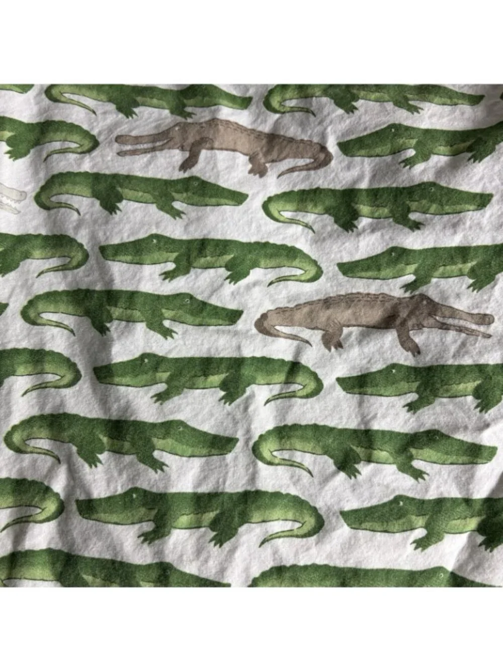 POTTERY BARN KIDS Jeremy Alligator Twin Size Fitted Sheet
